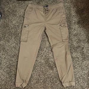 Mens Large Forever 21 Khaki Cargo Pants